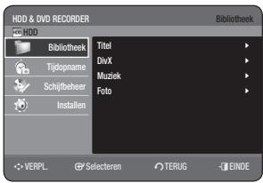 SAMSUNG DVD-HR775A - MENUNAVIGATIE OP HET TV-SCHERM - 1