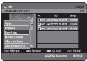 SAMSUNG DVD-HR775A - De toets TITLE LIST gebruiken - 1