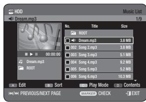 SAMSUNG DVD-HR775A - CHANGING THE NAME OF MUSIC/PHOTO/DIVX FILE - 4