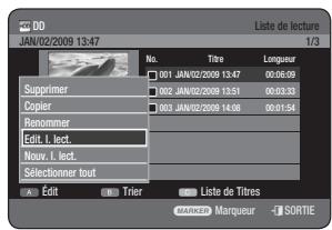 SAMSUNG DVD-HR775A - Utilisation du bouton PLAY LIST - 1