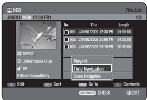 SAMSUNG DVD-HR775A - Using the TITLE LIST button - 1