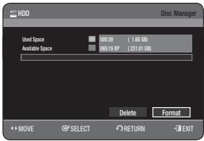 SAMSUNG DVD-HR775A - Formatting a Disc - 5