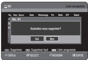 SAMSUNG DVD-HR775A - Supprimer la Liste enregistrée - 1