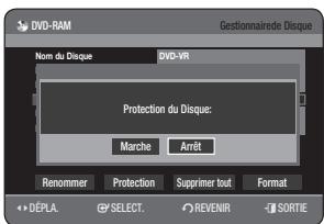 SAMSUNG DVD-HR775A - Protection d'un disque - 5