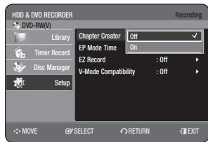 SAMSUNG DVD-HR775A - Automatic Chapter Creator - 5