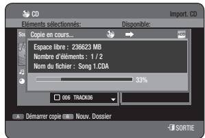 SAMSUNG DVD-HR775A - Répéter la lecture d'un CD (CD-DA) et d'un fichier MP3 - 5