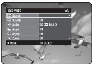 SAMSUNG DVD-HR775A - Moving to a scene directly using the INFO - 9