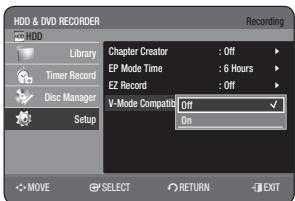 SAMSUNG DVD-HR775A - V-Mode Compatibility - 1