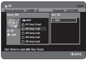 SAMSUNG DVD-HR775A - Copie de fichiers - 2