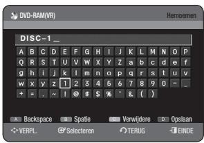 SAMSUNG DVD-HR775A - De naam van de schijf bewerken - 8