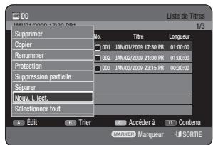 SAMSUNG DVD-HR775A - Utilisation du bouton TITLE LIST - 1