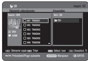 SAMSUNG DVD-HR775A - Répéter la lecture d'un CD (CD-DA) et d'un fichier MP3 - 4