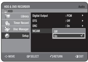 SAMSUNG DVD-HR775A - NICAM - 1