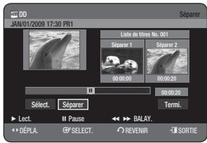 SAMSUNG DVD-HR775A - Utilisation du bouton TITLE LIST - 3