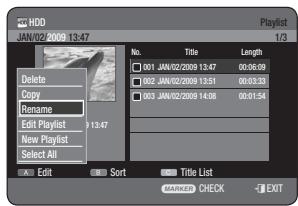 SAMSUNG DVD-HR775A - Using the PLAY LIST button - 2