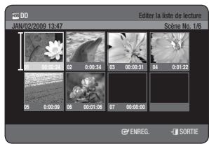 SAMSUNG DVD-HR775A - Déplacement d'une scène (changement de la position d'une scène) - 1