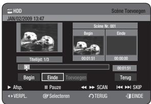 SAMSUNG DVD-HR775A - Een scene toevoegen - 1