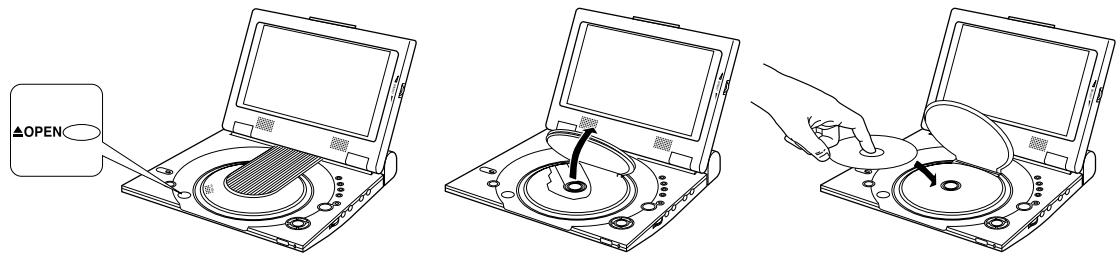 SAMSUNG DVD-L100 - Chargement d'un disque DVD - 1