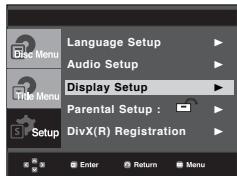 SAMSUNG DVD-P191 - Setting Up the Display Options - 1