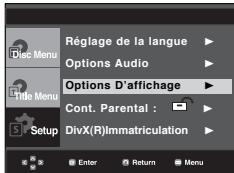 SAMSUNG DVD-P191 - Configuration des options d'affichage - 1