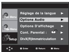 SAMSUNG DVD-P191 - Configuration des options audio - 1