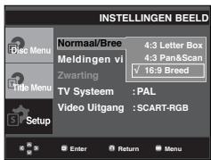 SAMSUNG DVD-P191 - De beeldopties instellen - 2