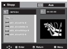 SAMSUNG DVD-P191 - MPEG4-Dateien wiedergeben - 1
