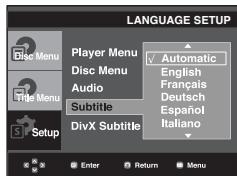 SAMSUNG DVD-P191 - Using the Disc Menu Language - 2