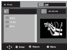 SAMSUNG DVD-P191 - Clips Menu for MP3/WMA/JPEG/MPEG4/CD Audio - 1