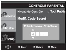 SAMSUNG DVD-P191 - Changement du mot de passe - 5