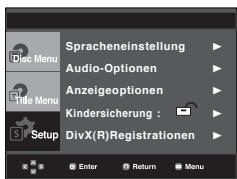 SAMSUNG DVD-P191 - Setup-MENU verwenden - 1