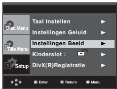 SAMSUNG DVD-P191 - De beeldopties instellen - 1