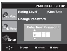 SAMSUNG DVD-P191 - Changing the Password - 5