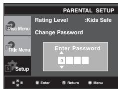 SAMSUNG DVD-P191 - Changing the Password - 4
