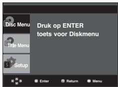SAMSUNG DVD-P191 - Het Disc Menu (Diskmenu) gekruiken - 1