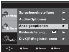 SAMSUNG DVD-P191 - Anzeigeoptionen einstellen - 1