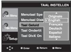 SAMSUNG DVD-P191 - Taalkeuze geluidsspoor - 1