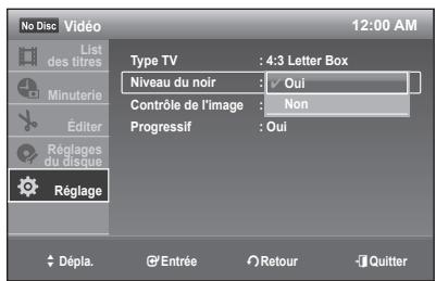 SAMSUNG DVD-R170 - Niveau du noir - 1