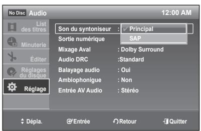 SAMSUNG DVD-R170 - Son du syntoniseur - 1