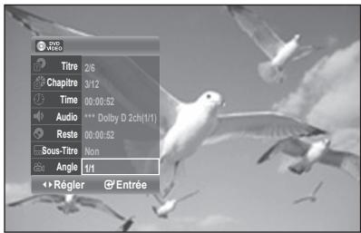 SAMSUNG DVD-R170 - Changement de l'angle deamera - 2