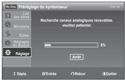 SAMSUNG DVD-R170 - Prérglage auto - 3
