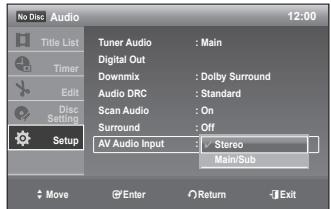 SAMSUNG DVD-R170 - AV Audio Input - 1