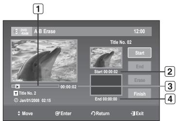 SAMSUNG DVD-R170 - A-B Erase Screen Elements - 1