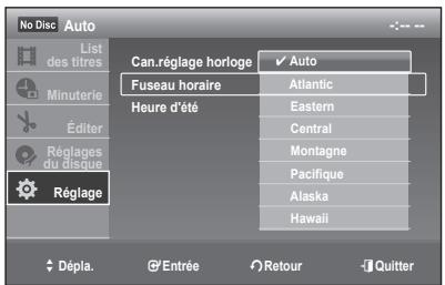 SAMSUNG DVD-R170 - Réglage de l'horloge manuellement - 3