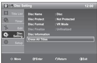 SAMSUNG DVD-R170 - Erase All Titles - 4