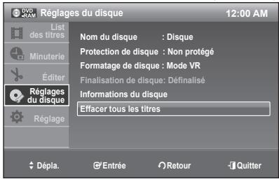 SAMSUNG DVD-R170 - Effacer tous les titres - 4