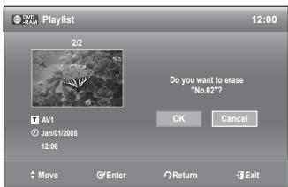 SAMSUNG DVD-R170 - Deleting a Playlist Title from the Playlist - 1