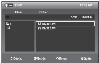 SAMSUNG DVD-R170 - LECTURE D'UN FICHIER MPEG4 - 1