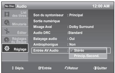 SAMSUNG DVD-R170 - Entree AV Audio - 1