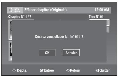 SAMSUNG DVD-R170 - Supprimer un titre (Effac.titre) - 10